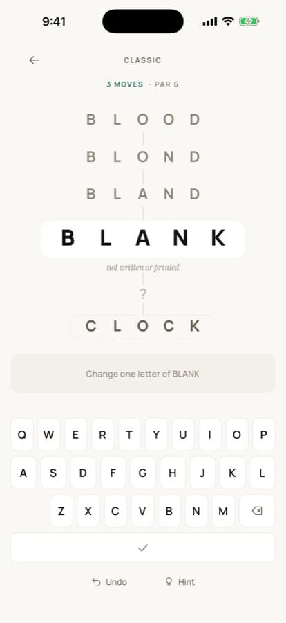 Word Ladder screenshot